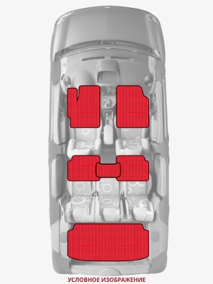 ЭВА коврики «Queen Lux» комплект для Acura TSX (2G)